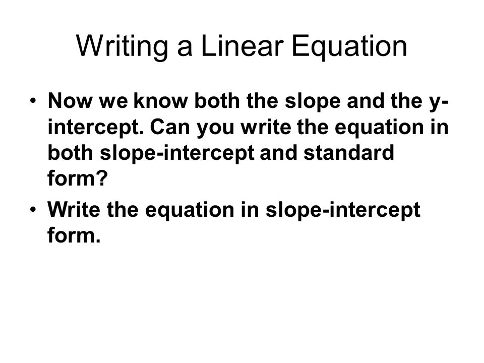 Linear Equation Calculator